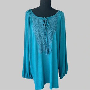 NWT Weekend by Susan Betro Lace Knitted Long Sleeve